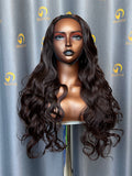 VV U Part Wig Loose Wave made by 3 bundles Color #2