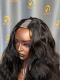 VC U Part Wig Body Wave made by 4 Bundles