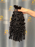 Burmese Spiral Bulk Hair for Bobo Braiding