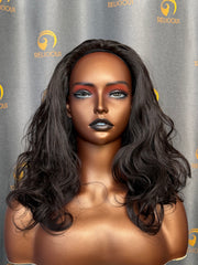 Virgin Vietnamese Half Wig #1B