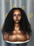 VV Kinky Curly Half Wig  #1B