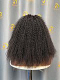 VV Kinky Curly Half Wig  #1B