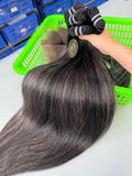 1BGrey Bundles Raw Hair Precolored