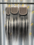 1BGrey HD Lace Raw Hair Precolored