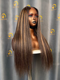 V Part Wig Yaki Straight #2/27