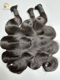 #1B Body Wave Bulk Hair for Bobo braiding