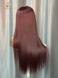 Raw Burgundy Wig 3 Bundles Made
