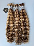 #4/27/613 Deep Wave Bulk Hair for Bobo Braiding