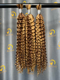 #4/27 Highlights Deep Curly Bulk Hair for Bobo Braiding