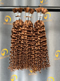 #4/30 Deep Curly Bulk Hair for Bobo Braiding