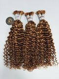 #4/30 Deep Curly Bulk Hair for Bobo Braiding