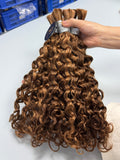 #4/30 Italian Curly Bulk Hair for Bobo Braiding