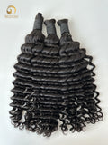 #1B Deep Wave Bulk Hair for Bobo Braiding