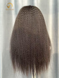 200% Density Kinky Straight Wig Virgin Hair
