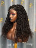 RC Kinky Curly Wig 3 Bundles Made  #1B