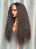 200% Density Kinky Straight Wig Virgin Hair