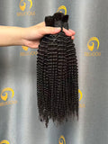 #1B Kinky Curly Bulk Hair for Bobo Braiding