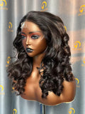 RC Loose Wave Wig 3 Bundles Made  #1B