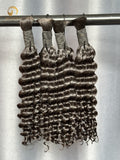 #1B Deep Wave Bulk Hair for Bobo Braiding