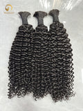 #1B Jerry Curly Bulk Hair for Bobo Braiding