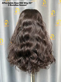 Affordable Raw Body Wave Wig 3 Bundles Made