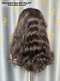 Affordable Raw Body Wave Wig 3 Bundles Made