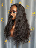 Affordable Raw India Wave Half Wig #1B