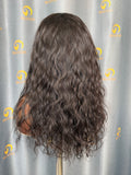 Affordable Raw India Wave Half Wig #1B