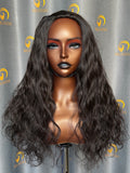 Affordable Raw India Wave Half Wig #1B
