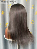 Affordable Raw Straight Wig 2 Bundles Made