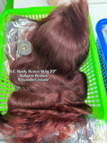 Virgin Cambodia Auburn Brown Color Wig