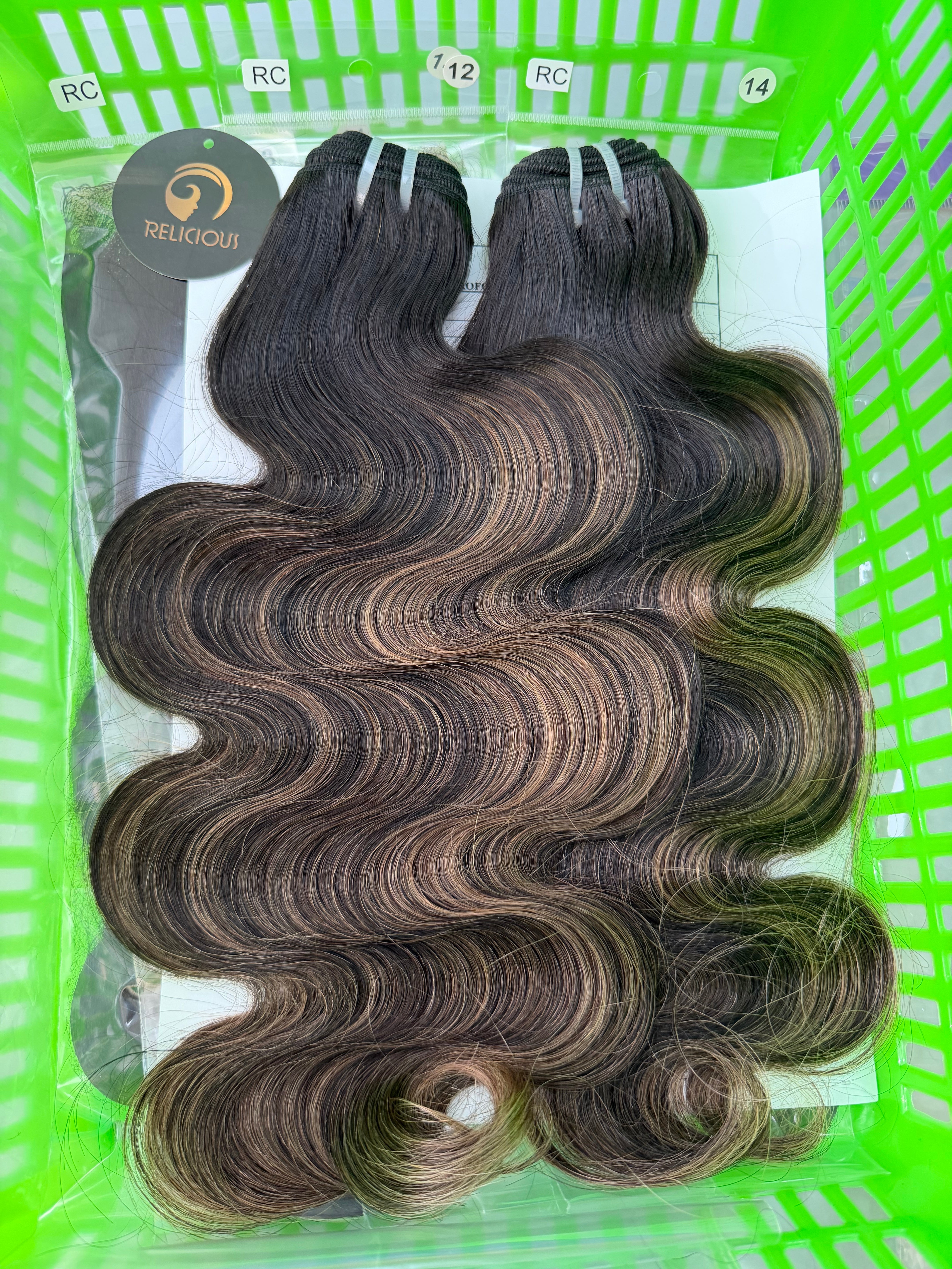 BNA/5# Body Wave Bundles Raw Hair Precolored