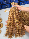 #27/30/613 Deep Wave Bulk Hair for Bobo Braiding