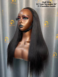 Virgin Cambodia Light Yaki Straight Half Wig #1B