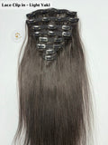 Lace Clip-In Hair Extensions 100G  - Virgin Cambodia Hair #1B