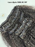 Lace Clip-In Hair Extensions 100G  - Virgin Vietnamese #1B