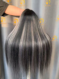 B1/Grey# HD Wig  Affordable Raw Precolored