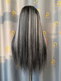 B1/Grey# HD Wig  Affordable Raw Precolored