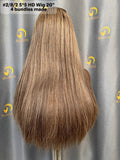PreColored #2/8/2 HD Wig Luxury Virgin Hair