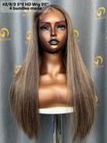 PreColored #2/8/2 HD Wig Luxury Virgin Hair