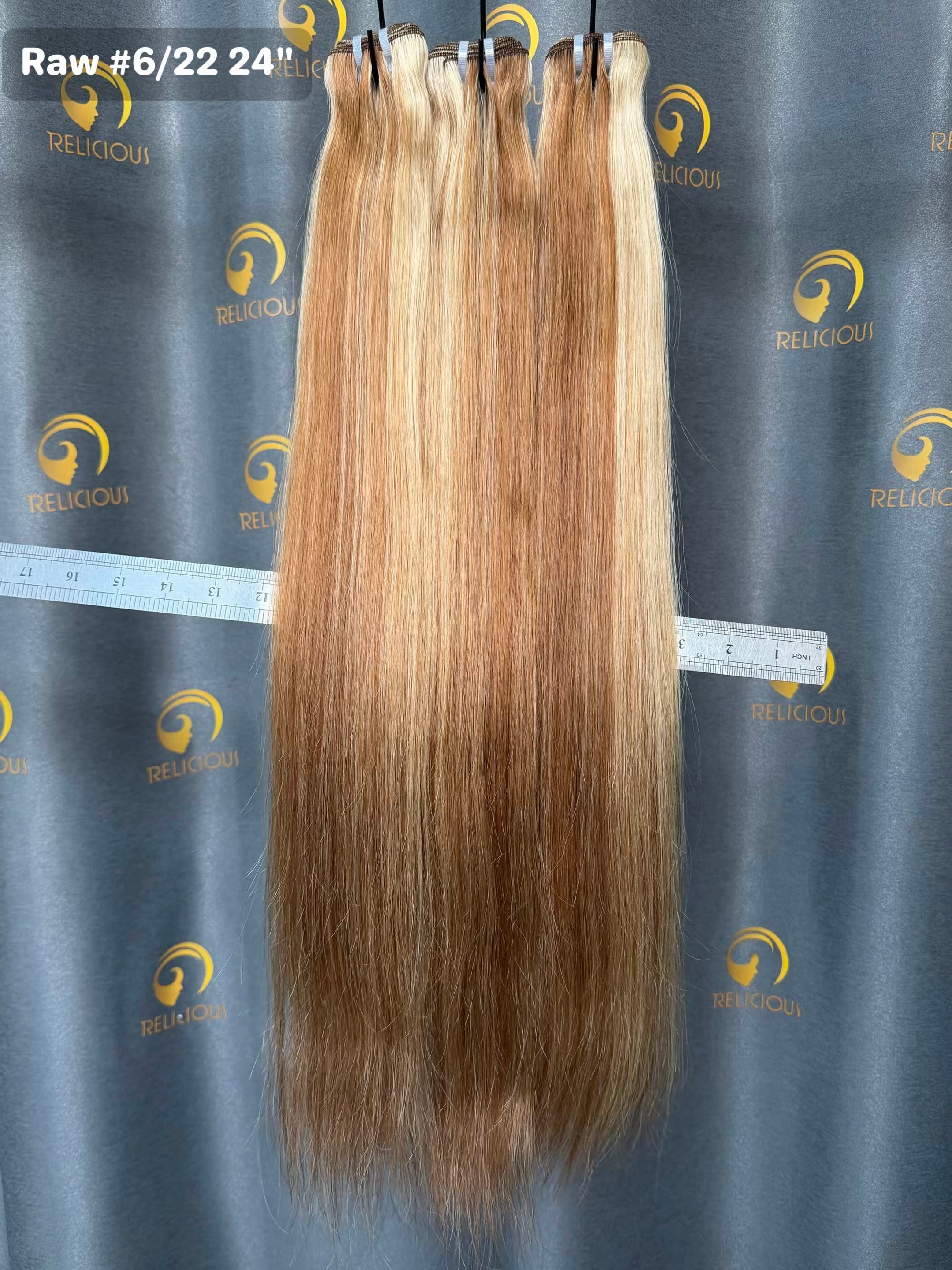 #6/22 Bundles Raw Hair Precolored