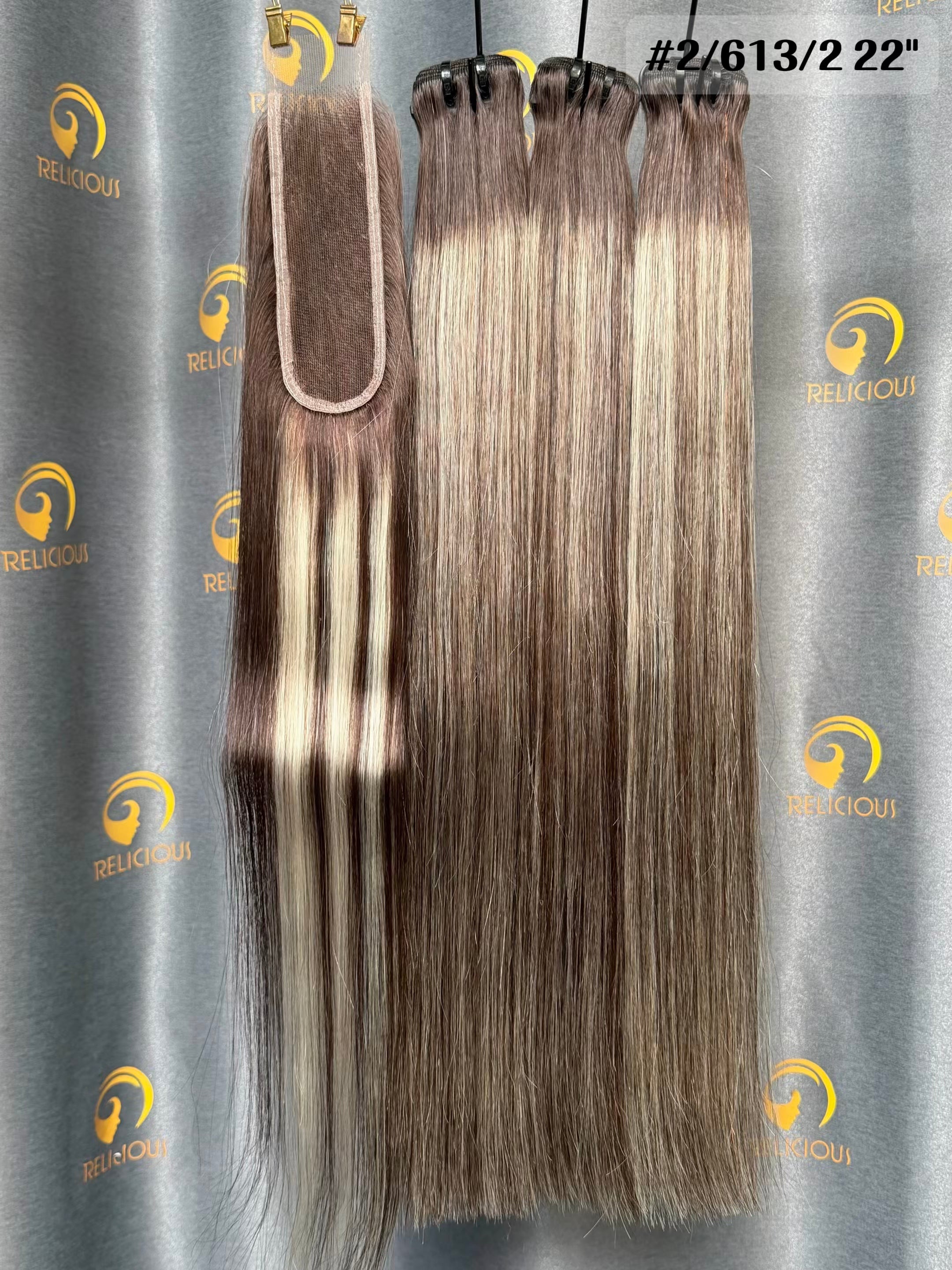 PreColored #2/613/2 Bundles Luxury Virgin Hair (2x6 HD & 5x5 HD instock)