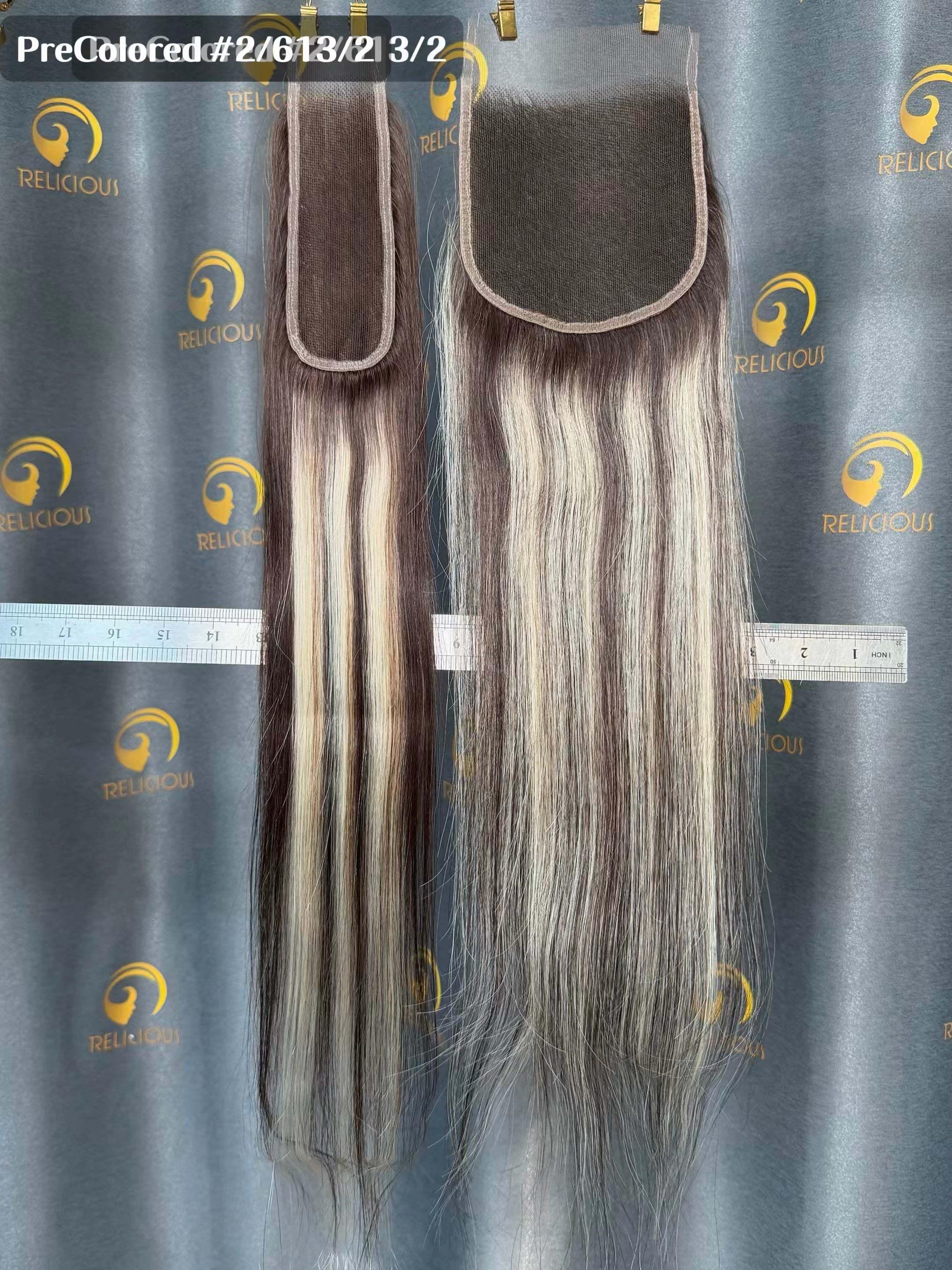 PreColored #2/613/2 HD Lace Closure