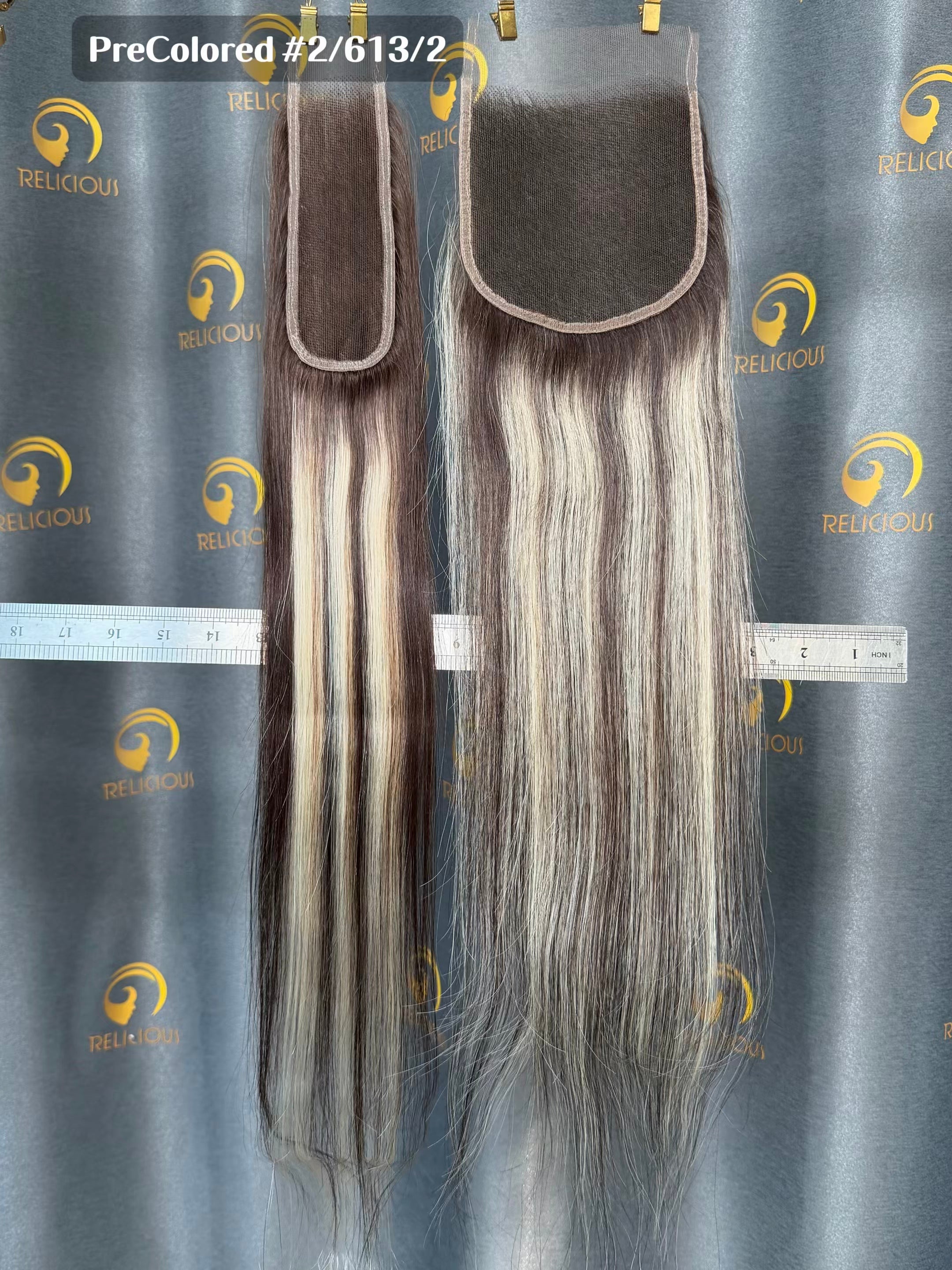 PreColored #2/613/2 HD Lace Closure