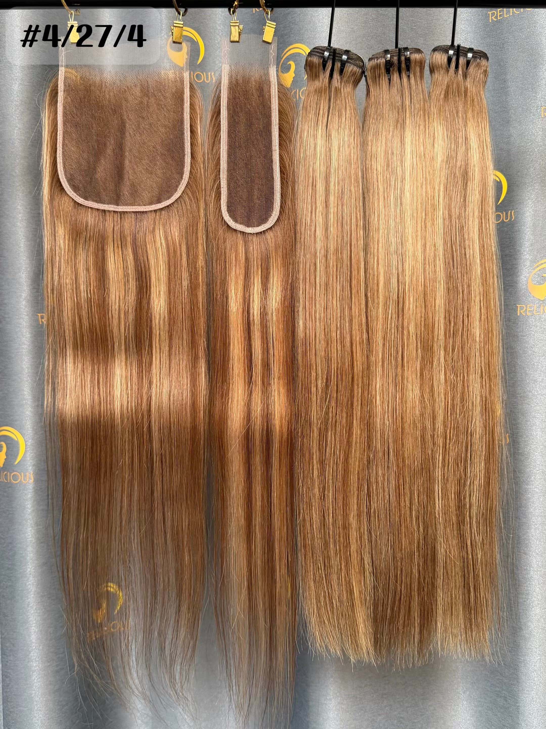 PreColored  #4/27/4 Bundles Luxury Virgin Hair (2x6 HD & 5x5 HD instock)