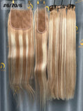 PreColored #6/70/6 Bundles Luxury Virgin Hair (2x6 HD & 5x5 HD instock)