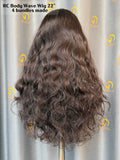 RC Body Wave Wig 4 Bundles Made #1B