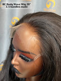 RC Body Wave Wig 3.5 Bundles Made #1B