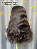 RC Body Wave Wig 3.5 Bundles Made #1B