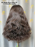 RC Body Wave Wig 3.5 Bundles Made #1B